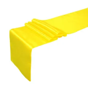 10 Table Runners Satin Wedding Event Runner Sash Cover Chair Yellow