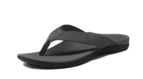 Axign Premium Orthotic Flip Flops with Arch Support – Grey (Womens)