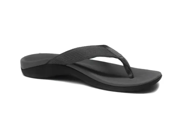 Axign Premium Orthotic Flip Flops with Arch Support – Grey (Womens)
