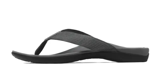 Axign Premium Orthotic Flip Flops with Arch Support – Grey (Womens)