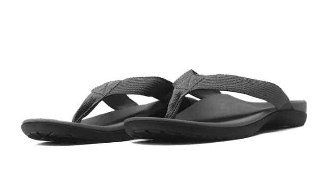 Axign Premium Orthotic Flip Flops with Arch Support – Grey (Womens)