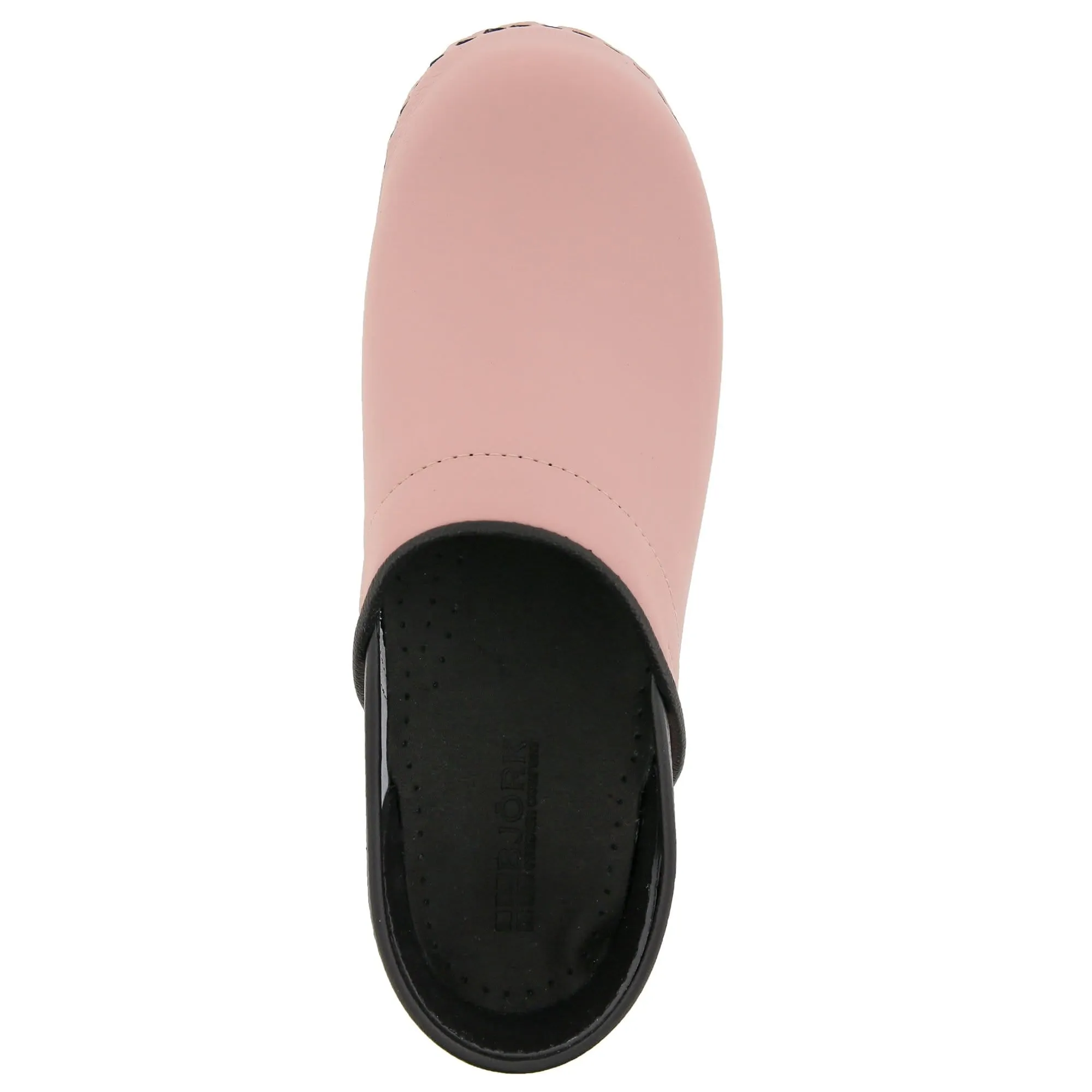 BJORK Professional ELLA Pink Leather Clogs - CLOSEOUT