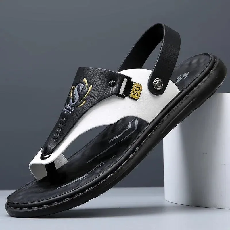 Comfort and Style Men’s Luxury Soft-Soled Anti-Slip Outdoor  Beach Shoe Sandals