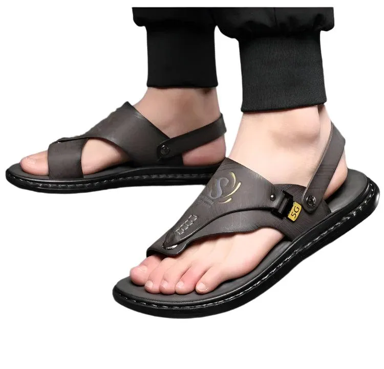 Comfort and Style Men’s Luxury Soft-Soled Anti-Slip Outdoor  Beach Shoe Sandals