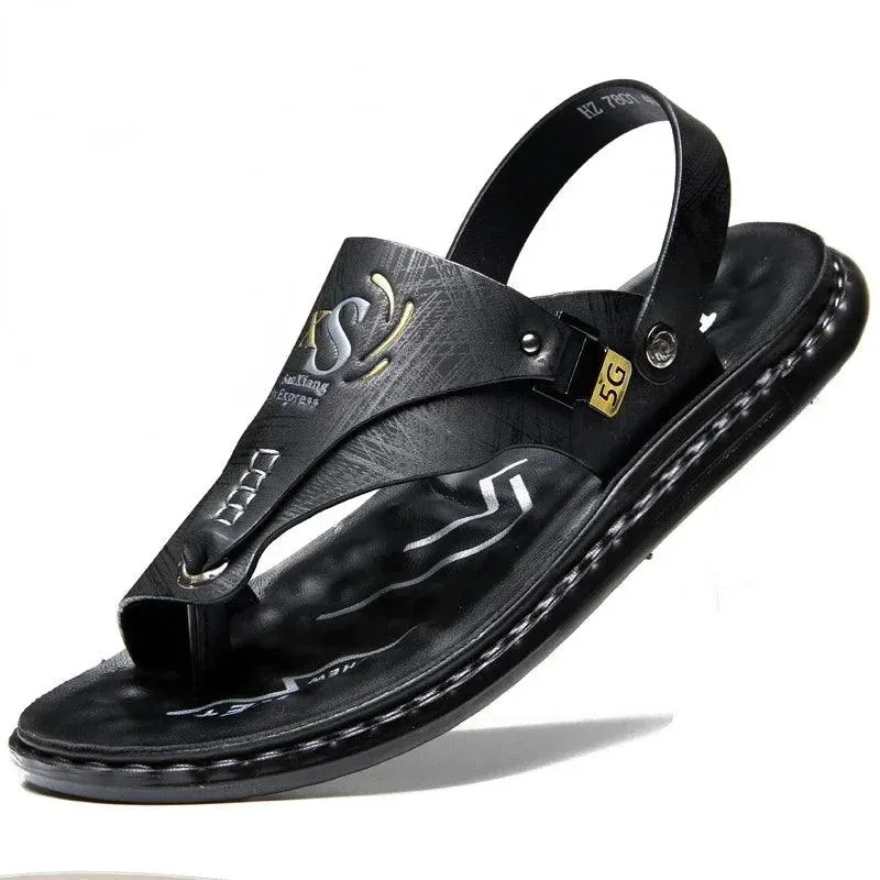 Comfort and Style Men’s Luxury Soft-Soled Anti-Slip Outdoor  Beach Shoe Sandals
