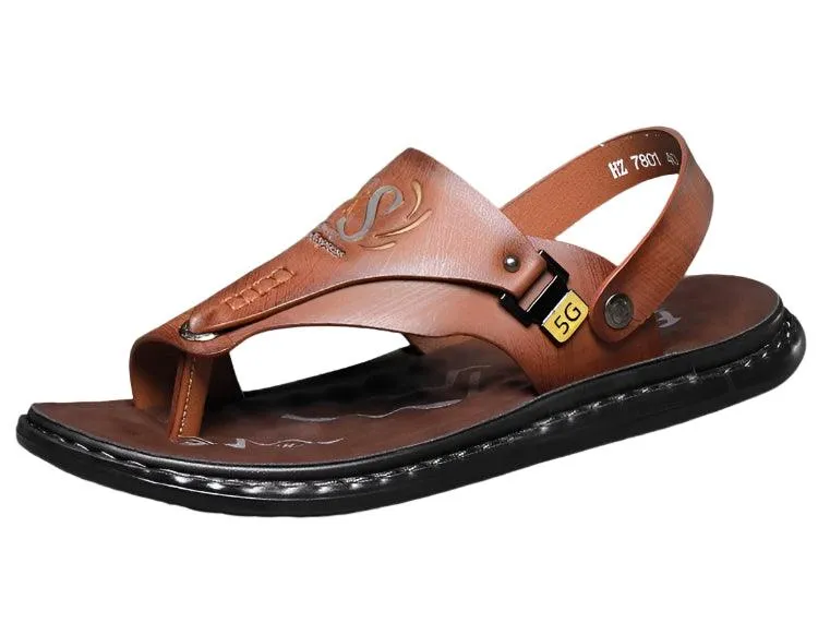 Comfort and Style Men’s Luxury Soft-Soled Anti-Slip Outdoor  Beach Shoe Sandals