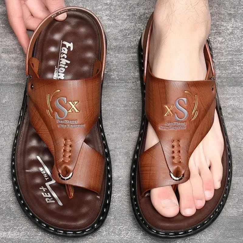 Comfort and Style Men’s Luxury Soft-Soled Anti-Slip Outdoor  Beach Shoe Sandals