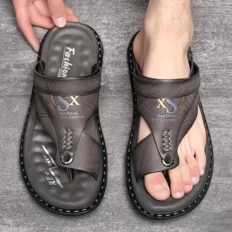 Comfort and Style Men’s Luxury Soft-Soled Anti-Slip Outdoor  Beach Shoe Sandals