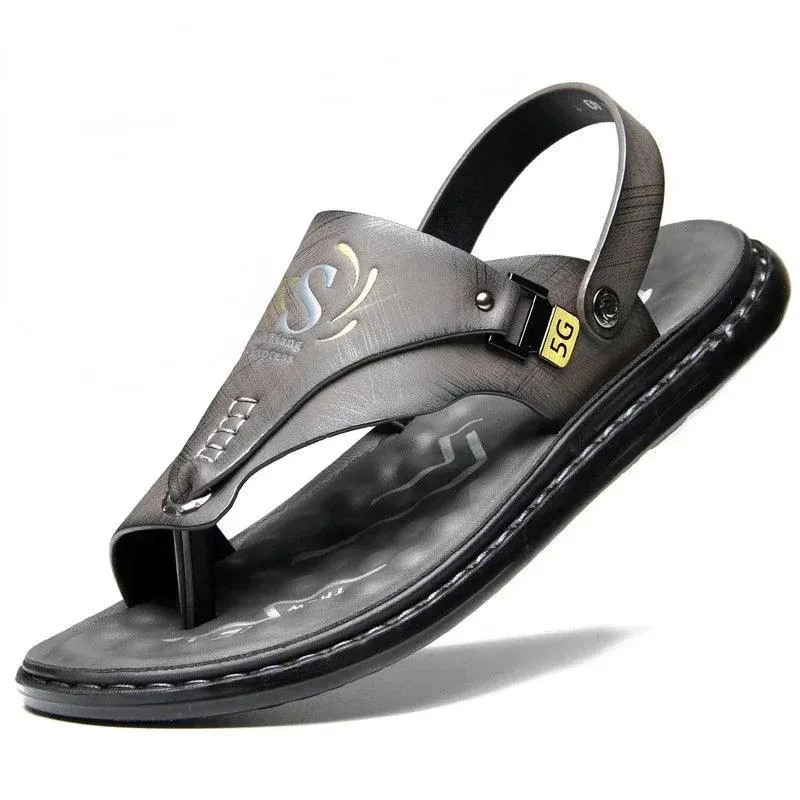 Comfort and Style Men’s Luxury Soft-Soled Anti-Slip Outdoor  Beach Shoe Sandals