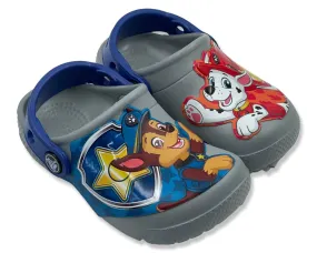 Crocs Toddler Paw Patrol Patch Clogs in Grey