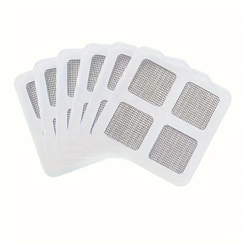 Disposable Shower Drain Hair Catchers - Mesh Strainer Covers for Floor Sinks and Bathroom Accessories