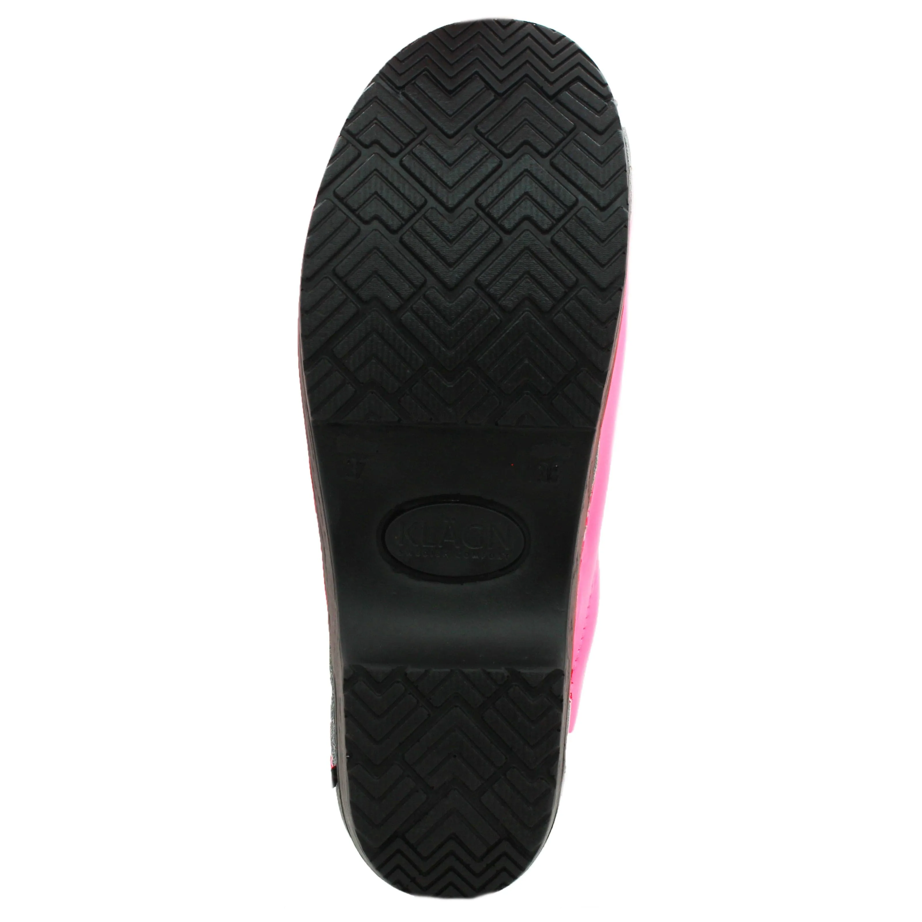 Elly Open Back Neon Pink Patent Leather Clogs