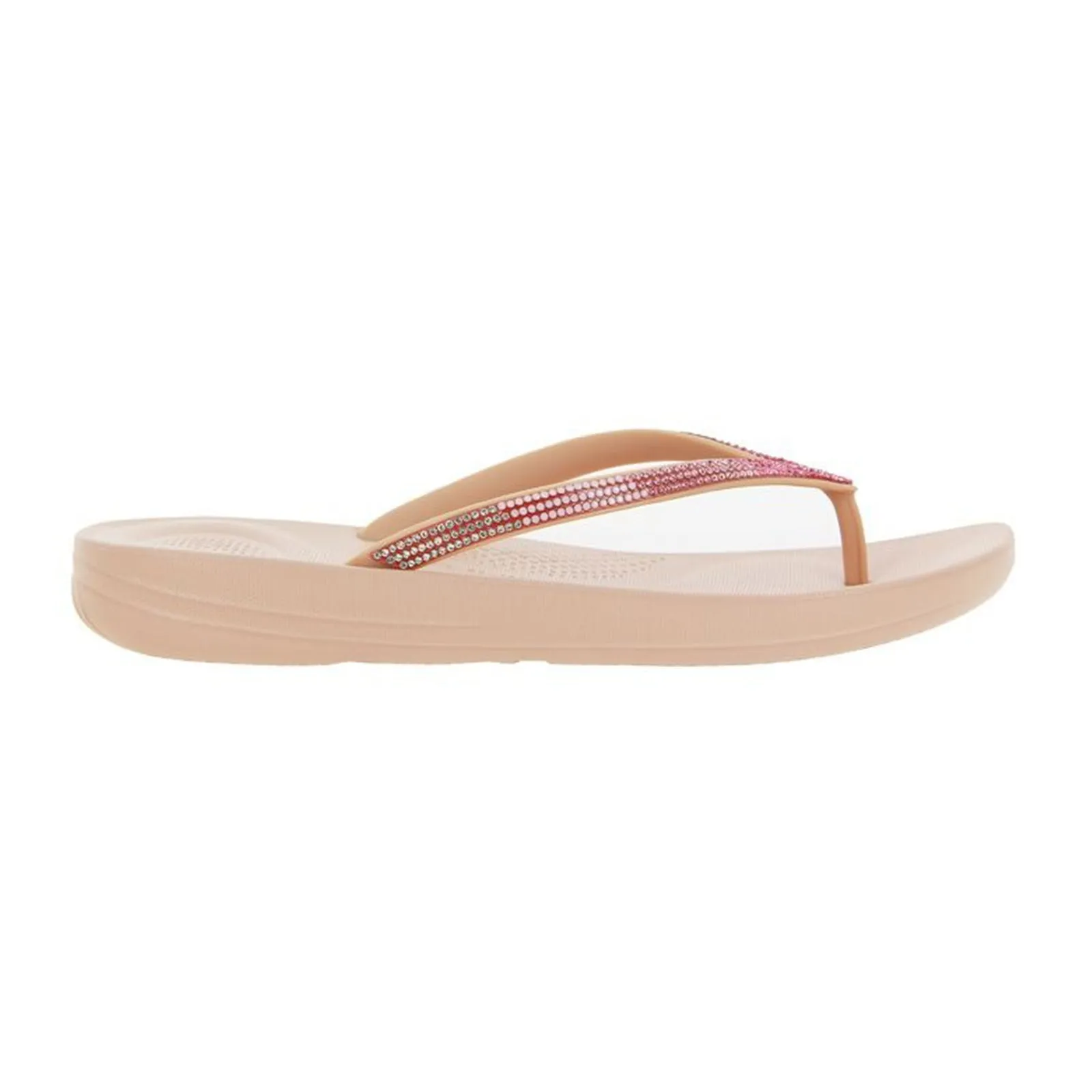 FitFlop Iqushion Ombre Sparkle Synthetic Women's Toe Post Sandals