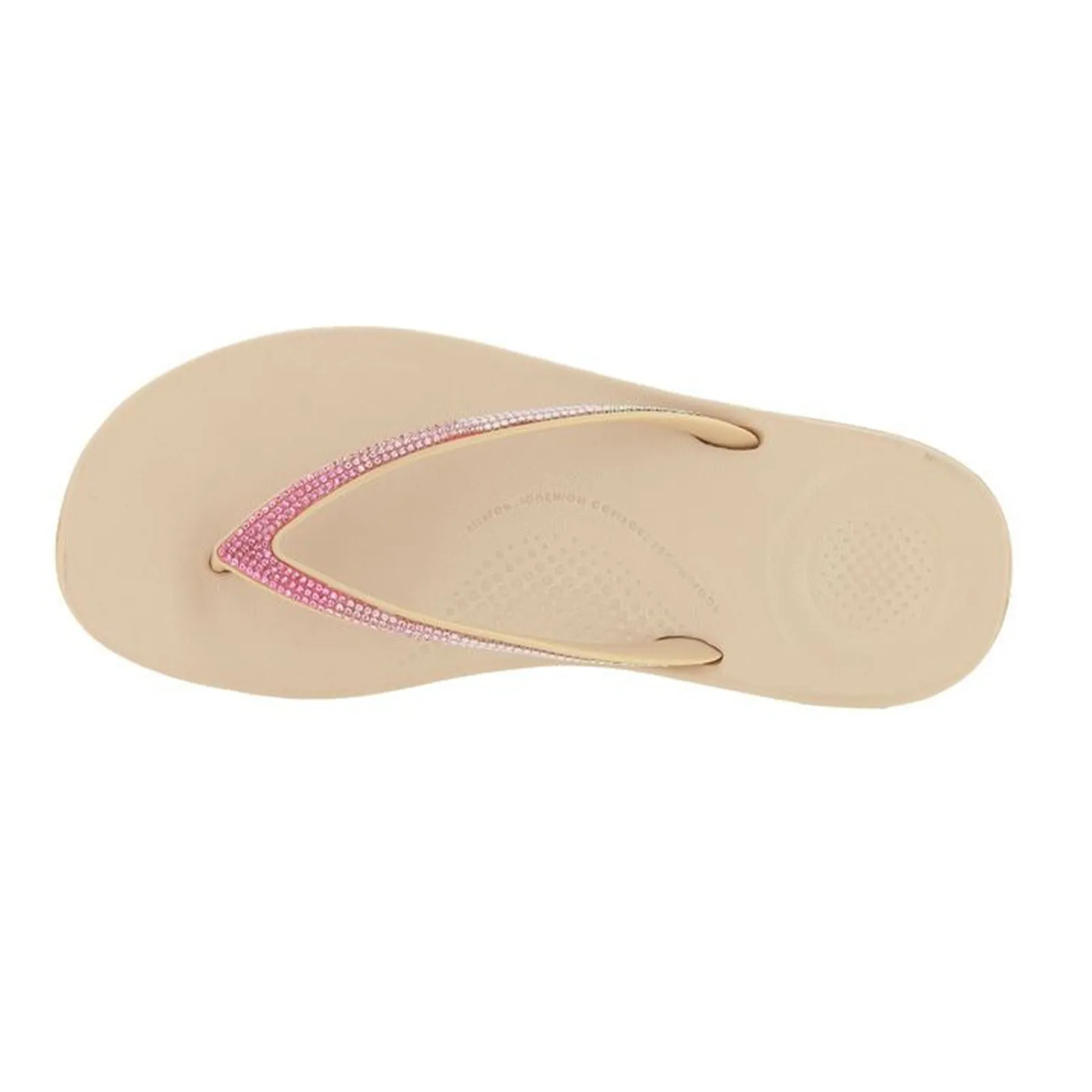 FitFlop Iqushion Ombre Sparkle Synthetic Women's Toe Post Sandals
