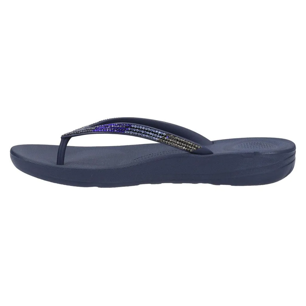 FitFlop Iqushion Ombre Sparkle Synthetic Women's Toe Post Sandals