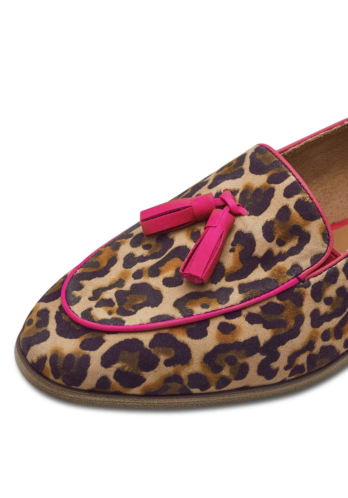 Flat Loafer Shoe - Leopard Comb