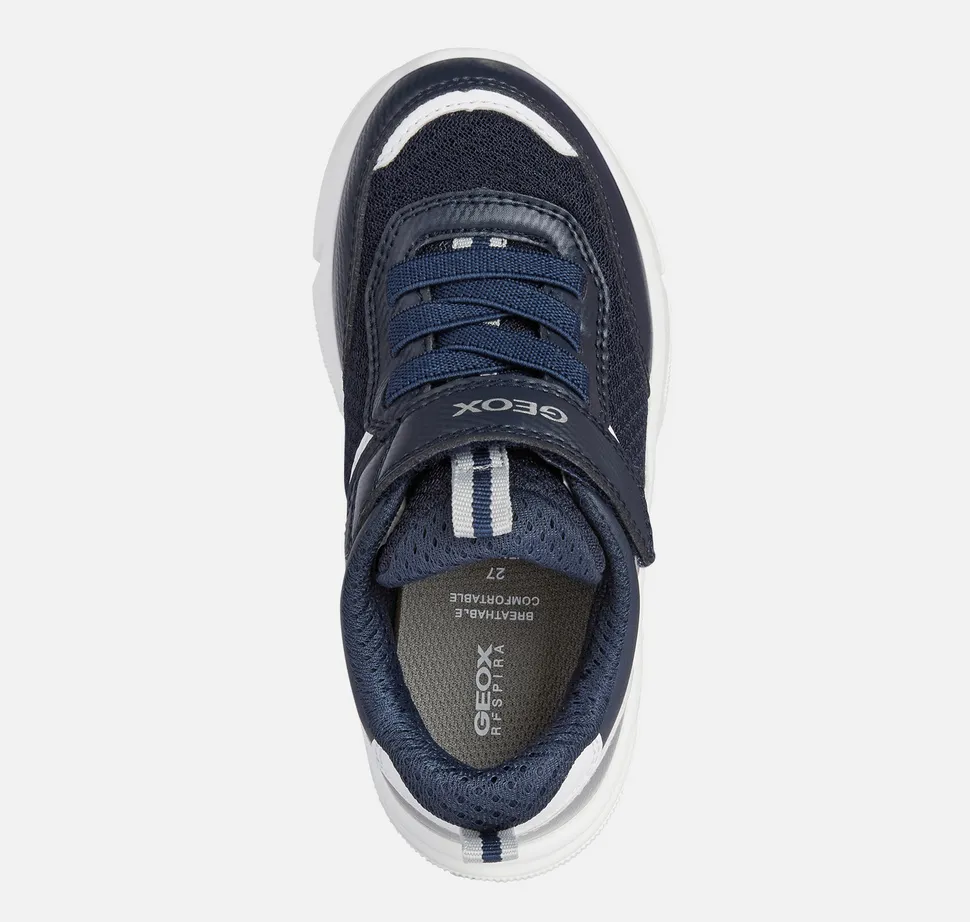 GEOX Aril Runners Navy Silver