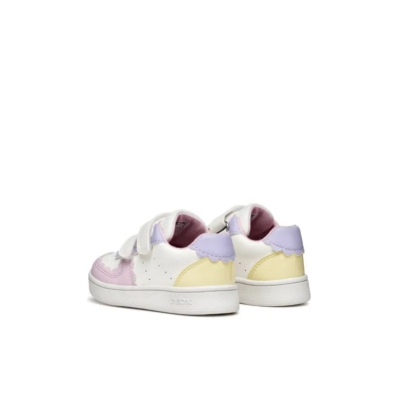 Geox Infants White Eclyper Baby Sneakers With Straps B555MA