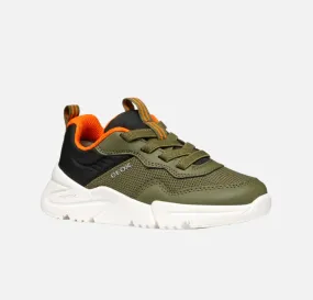 Geox Loftus Boy Military/Black slip-on sneaker