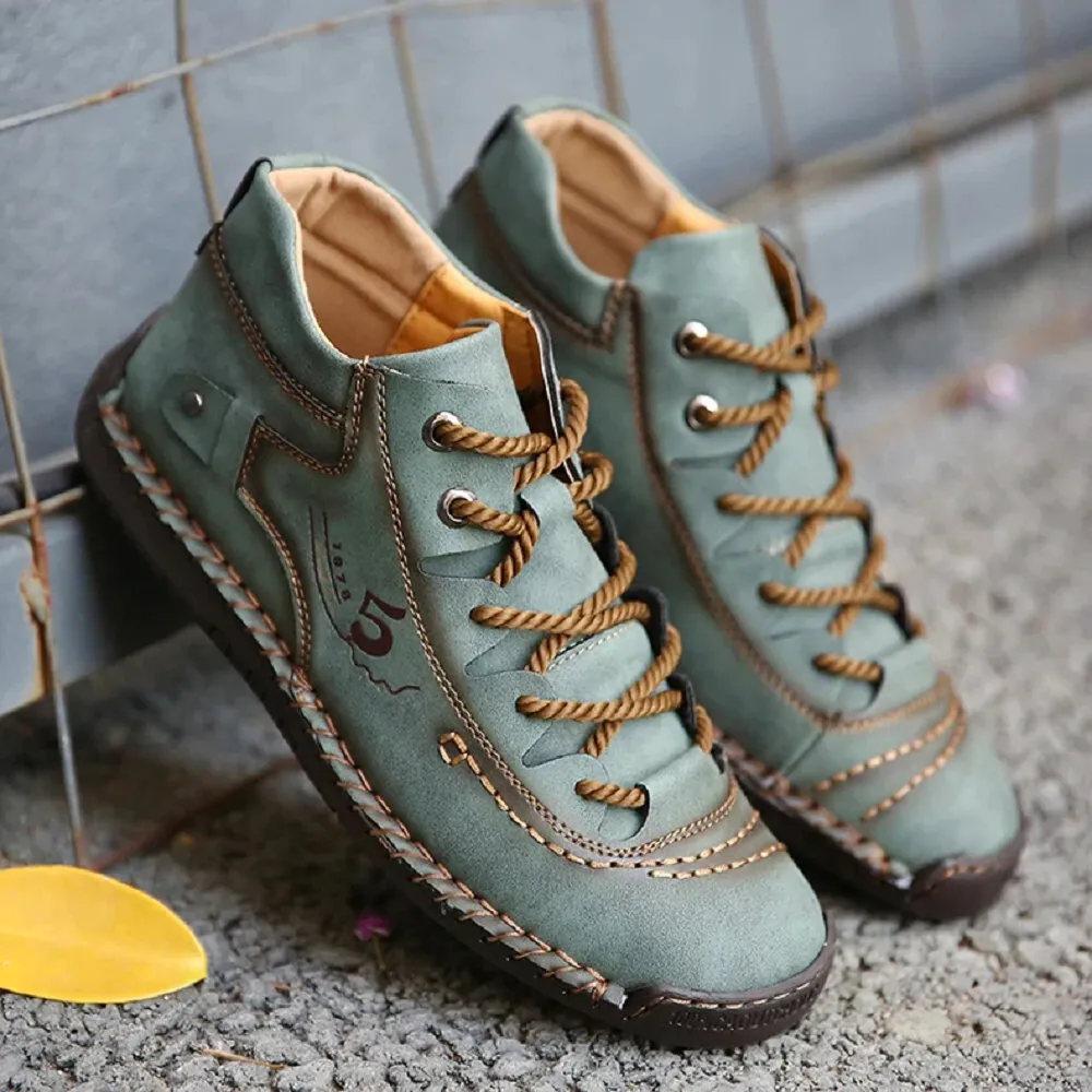 Handmade leather winter loafers moccasins shoes
