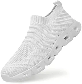 HANMUN Mens Trainers Road Running Shoes Mesh Lightweight Walking Shoes Athletic Gym Running Shoes