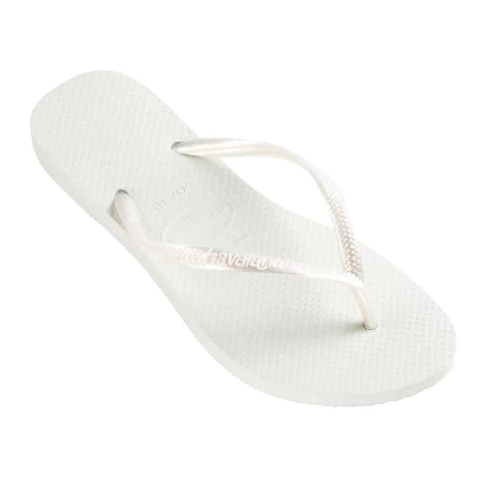 Havaianas Slim Thongs - White