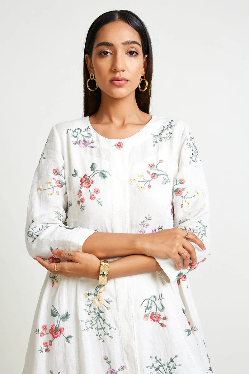 JASMINE EMBROIDERED DRESS WITH SLIP (2PCS)
