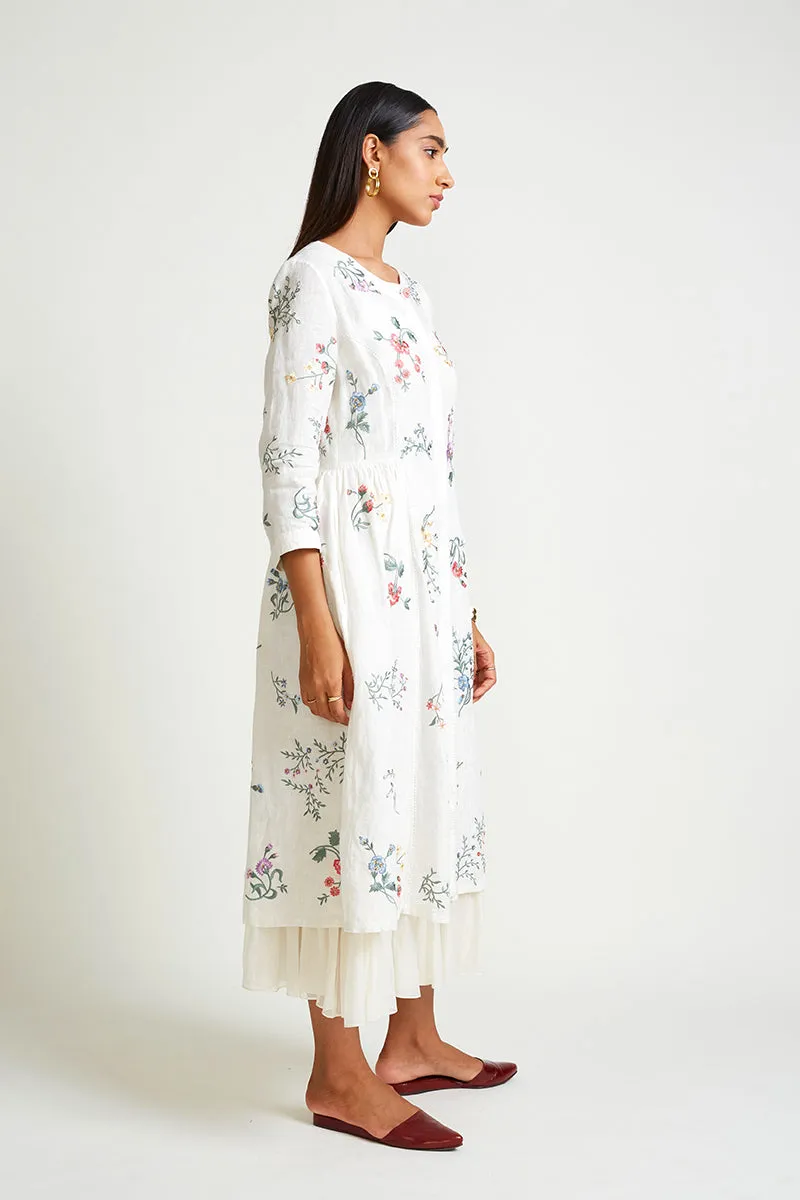 JASMINE EMBROIDERED DRESS WITH SLIP (2PCS)