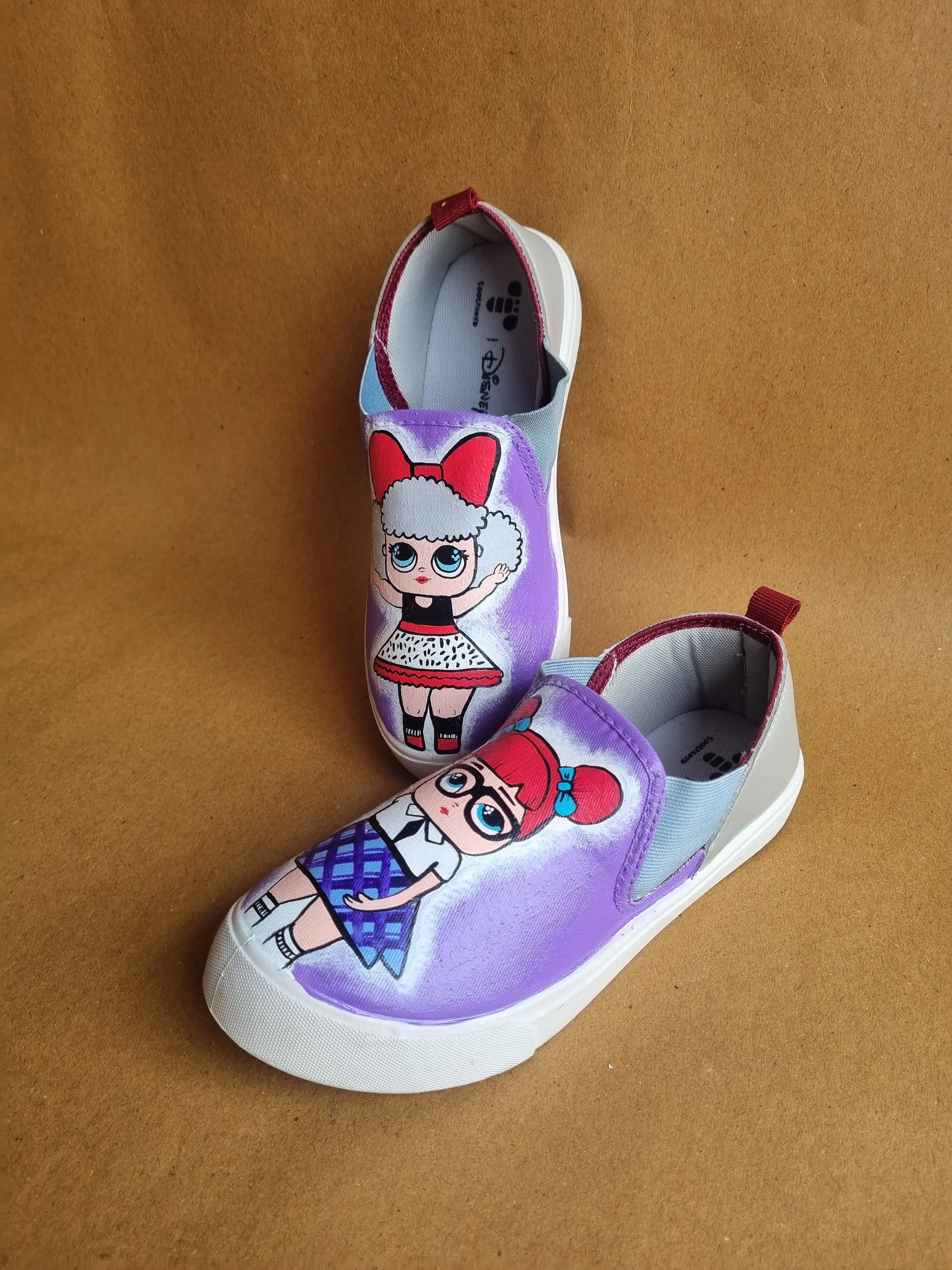 lol dolls lavender Slip-Ons