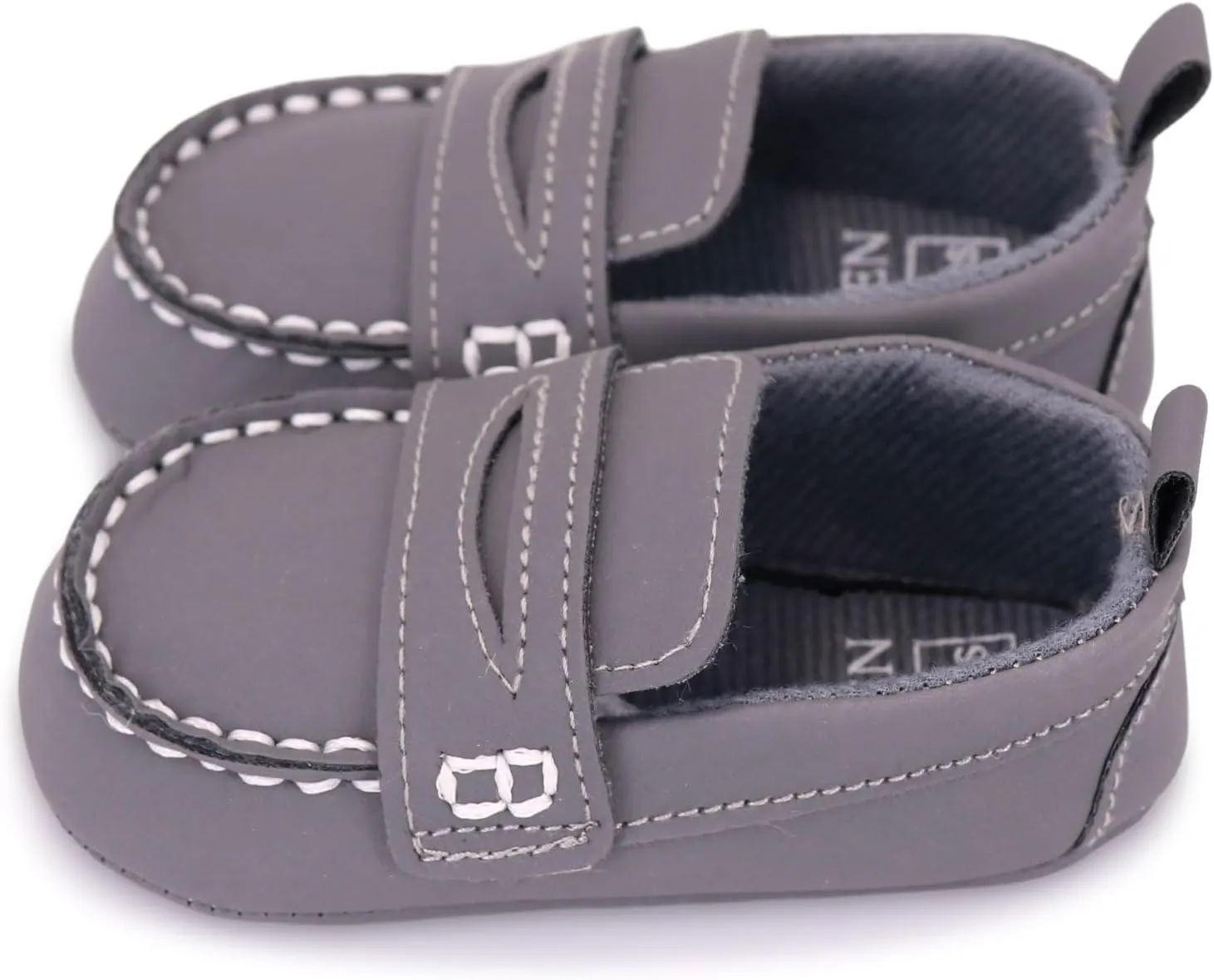 LONSOEN Baby Boys Girls Penny Loafers Infant Toddler Moccasins Soft Soles Dress Shoes