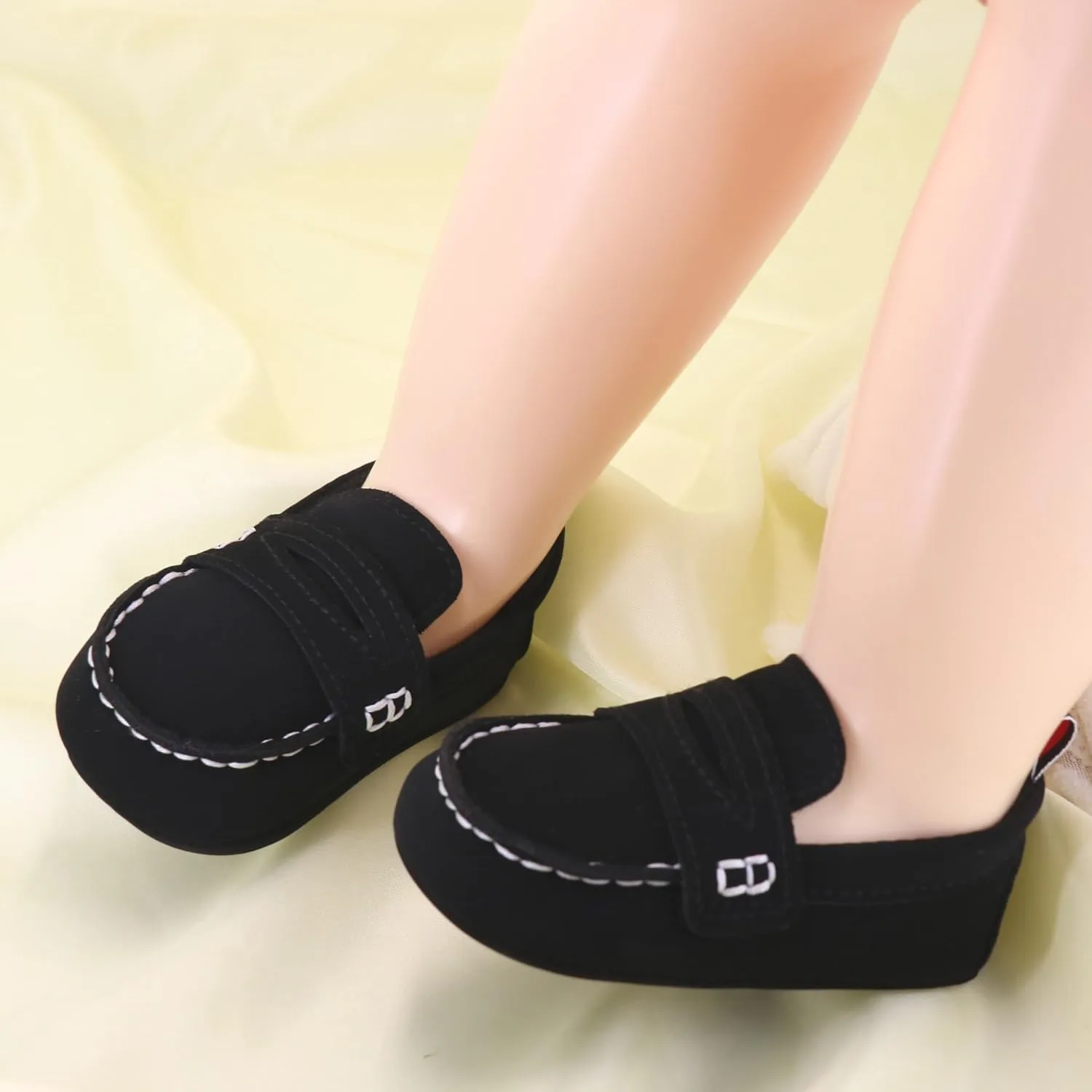LONSOEN Baby Boys Girls Penny Loafers Infant Toddler Moccasins Soft Soles Dress Shoes
