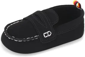 LONSOEN Baby Boys Girls Penny Loafers Infant Toddler Moccasins Soft Soles Dress Shoes