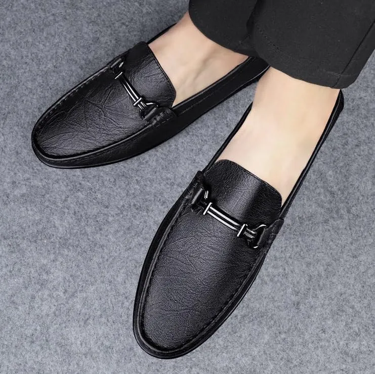 Men's Slip-Ons Loafers Casual Comfortable Wedding Office Dress Shoes Mens Patent Leather Leather Formal Business Oxford Shoes