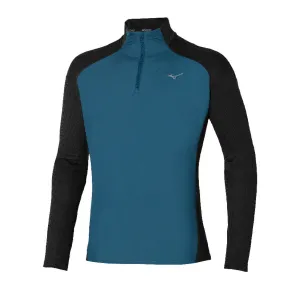 Mizuno Hybrid Long-Sleeve Tee Mens | Black / Blue Wing Teal