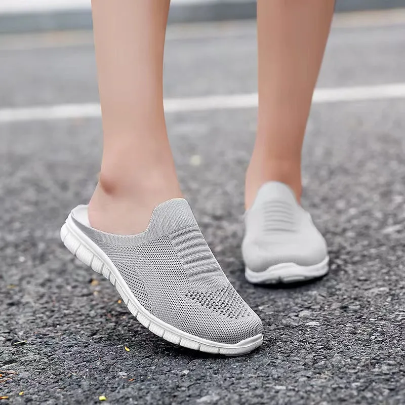 Nanccy Summer Casual Slip On Half Shoes Summer Casual Mesh Comfortable Shoes