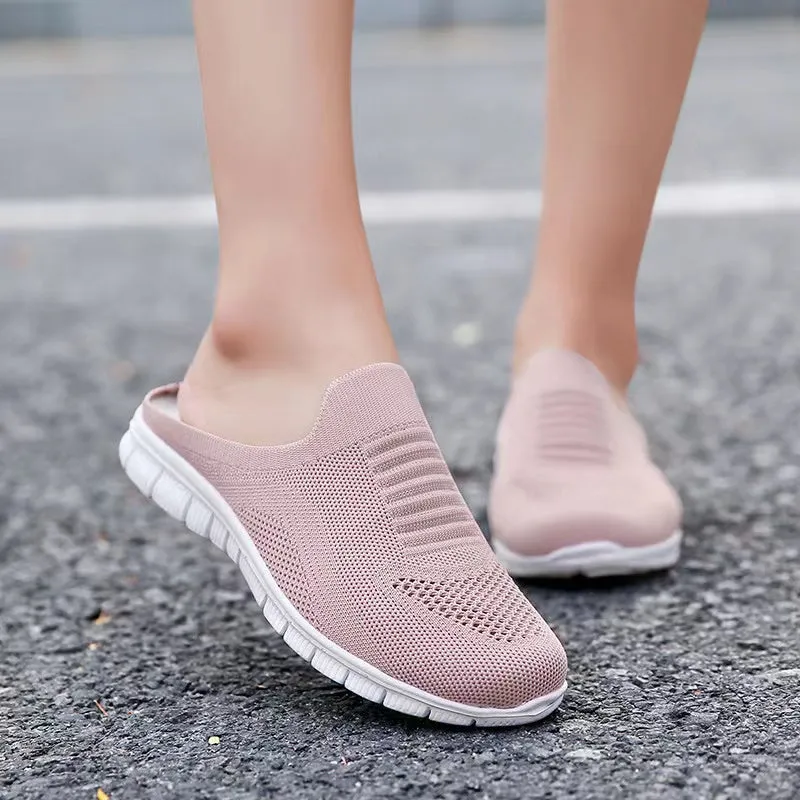 Nanccy Summer Casual Slip On Half Shoes Summer Casual Mesh Comfortable Shoes