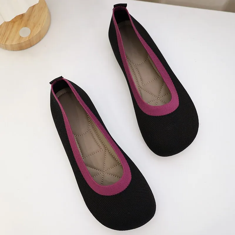 Nanccy Weaving Breathable Loafers  Comfortable Walking Casual Flats Shoes WF06