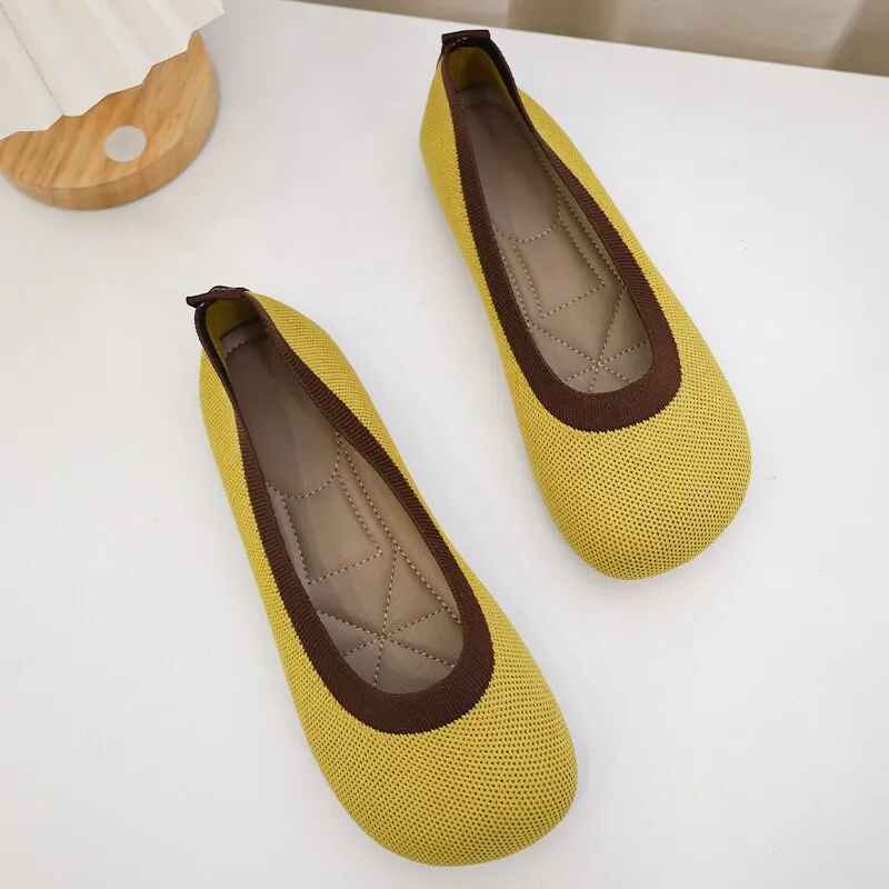 Nanccy Weaving Breathable Loafers  Comfortable Walking Casual Flats Shoes WF06