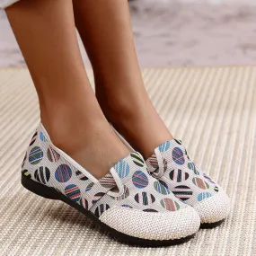 Nanccy Weaving Breathable Loafers  Comfortable Walking Casual Flats Shoes WF09
