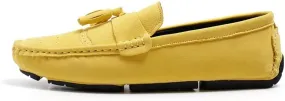 New Mens Loafers Shoe Nubuck Leather Tassel Penny Driving Loafers Anti-Slip Lightweight Flexible Outdoor Slip-on
