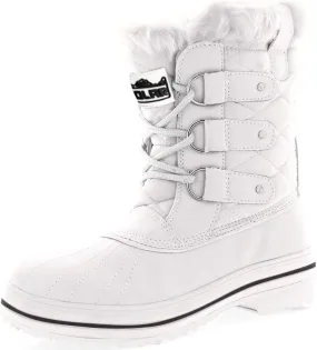 Polar Products Womens Snow Boot Quilted Short Winter Snow Rain Warm Waterproof Boots