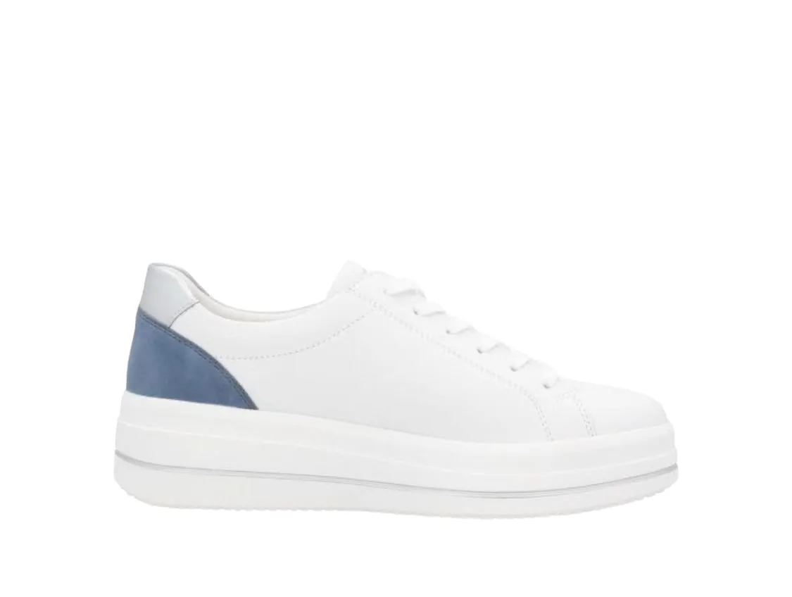 Remonte D1C01-84 Rock Leather White And Blue Multicoloured Trainers