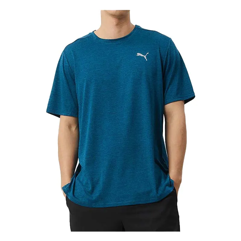 RUN FAVORITE HEATHER SS TEE M