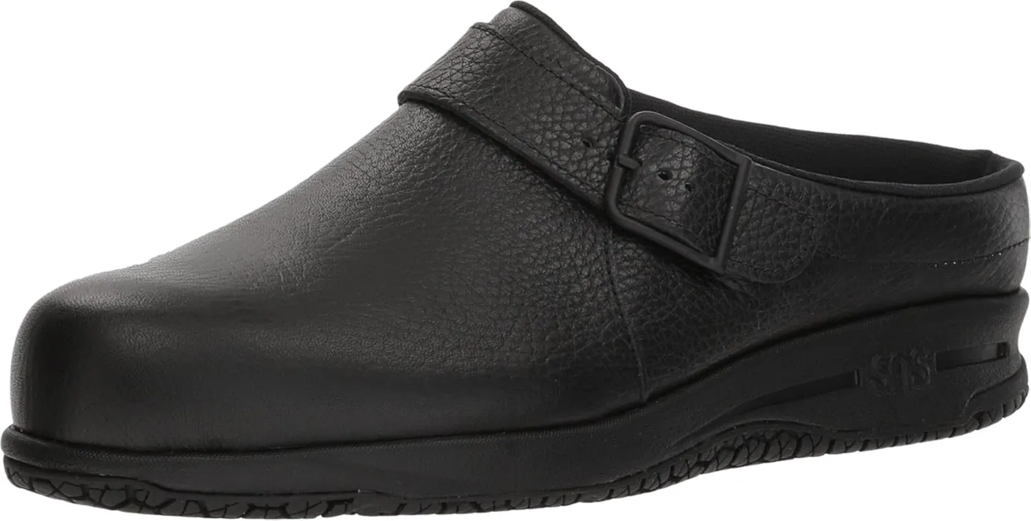 SAS Clog Slip-Ons for Women  Leather Upper  CradleFit Cushioning  Foot-Shape Design - Tripad Comfort