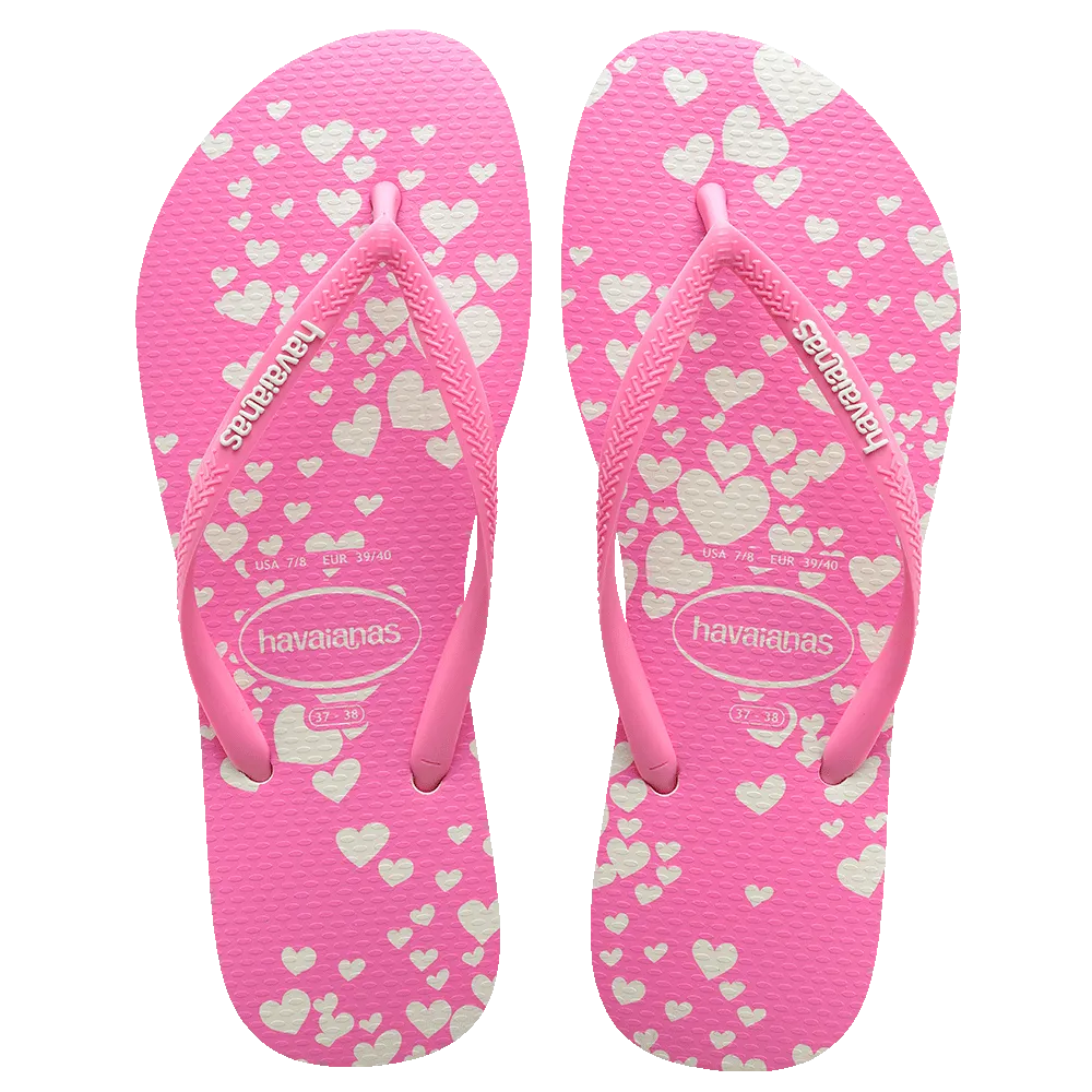Slim Mini Hearts Flip Flops