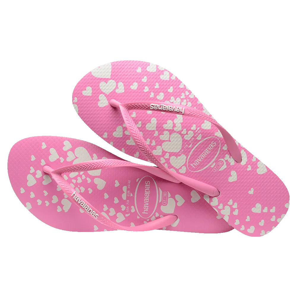 Slim Mini Hearts Flip Flops