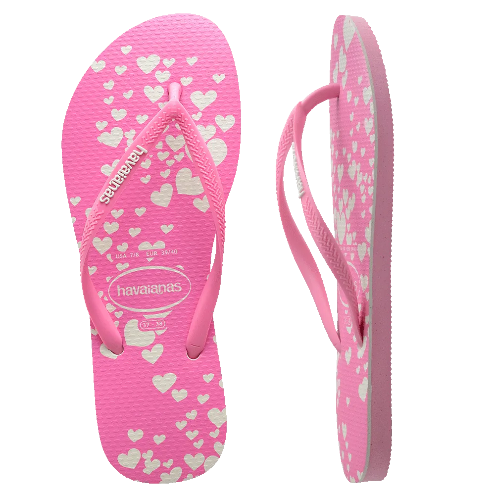 Slim Mini Hearts Flip Flops