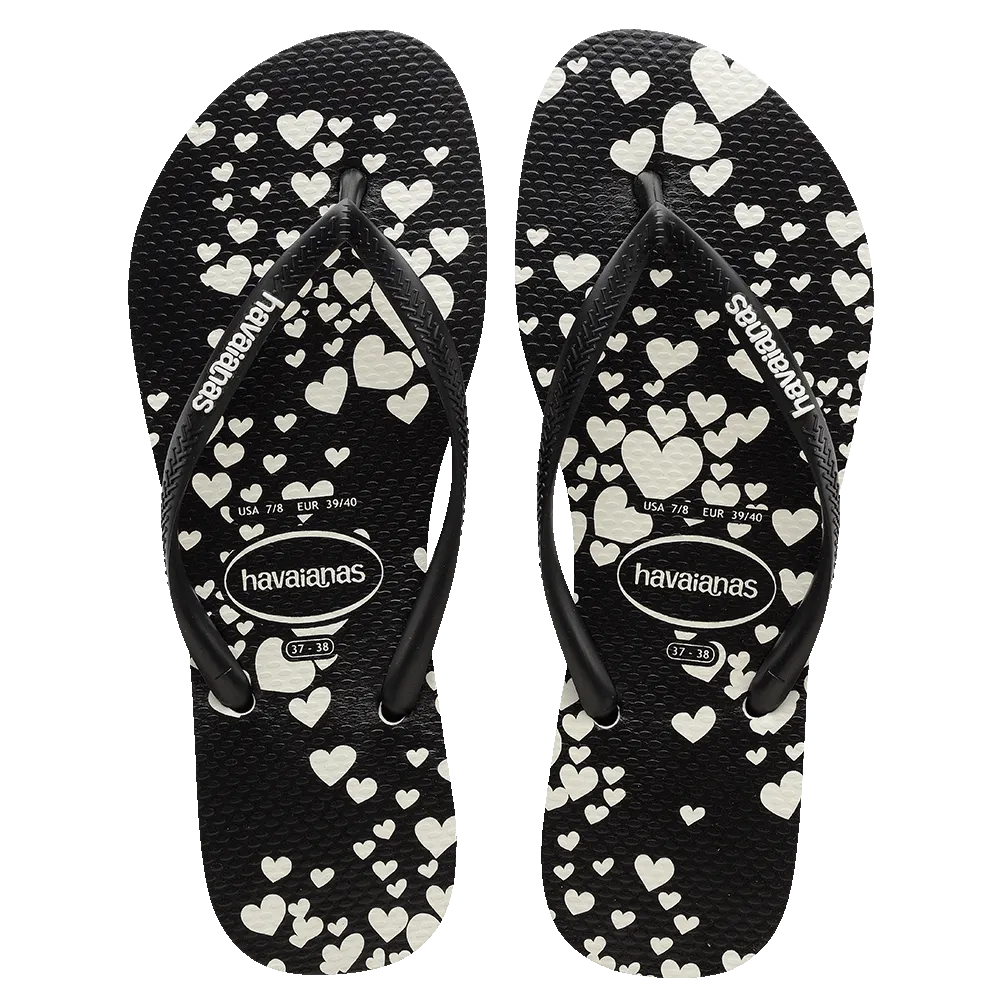 Slim Mini Hearts Flip Flops