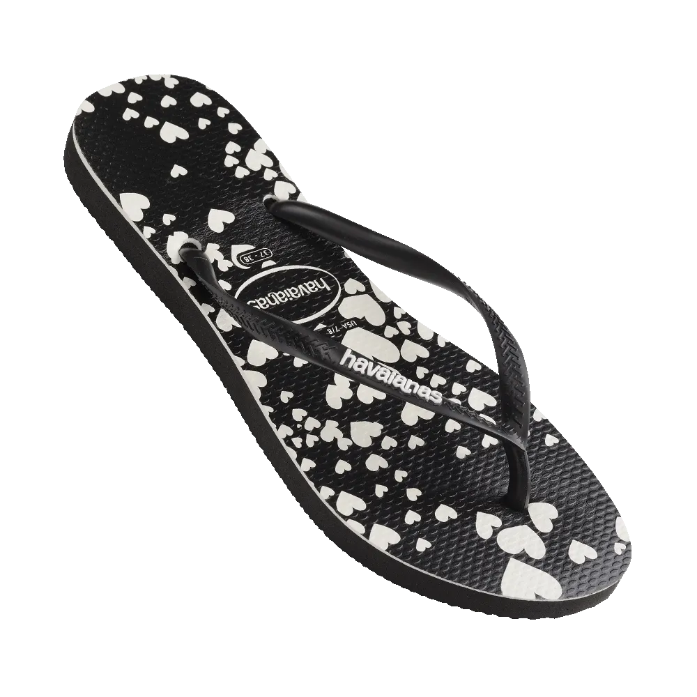 Slim Mini Hearts Flip Flops