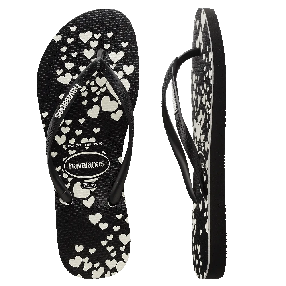Slim Mini Hearts Flip Flops